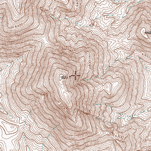 Topographic Map of Rosillos Mountains, TX