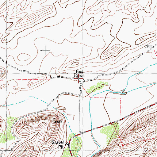Topographic Map of Camp Pea Colorado (historical), TX