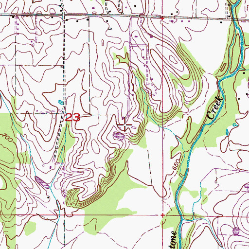 Topographic Map of Camp Helen, AL