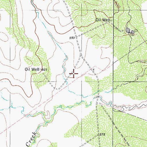 Topographic Map of Gilson Groves, TX