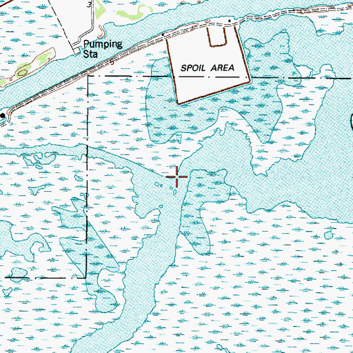 Topographic Map of West Prong, TX