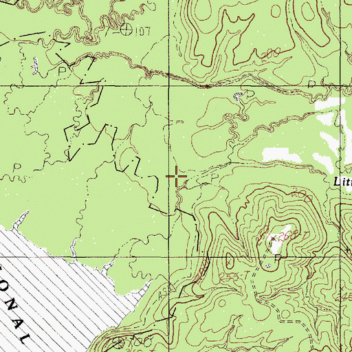 Topographic Map of Bobbitt Creek, TX