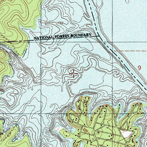 Topographic Map of Buck Creek, TX