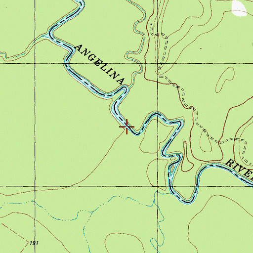 Topographic Map of Dan Branch, TX