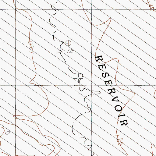 Topographic Map of Pigeon Roost Creek, TX