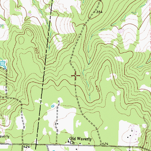 Topographic Map of Sam Houston National Forest, TX