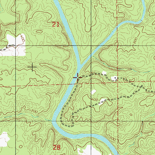 Topographic Map of Blake Ford, AL