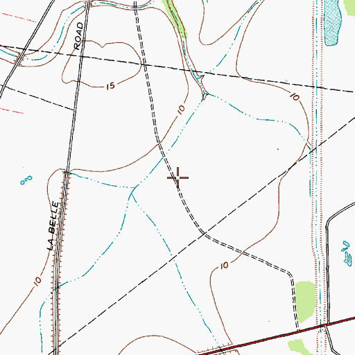 Topographic Map of Jefferson County, TX