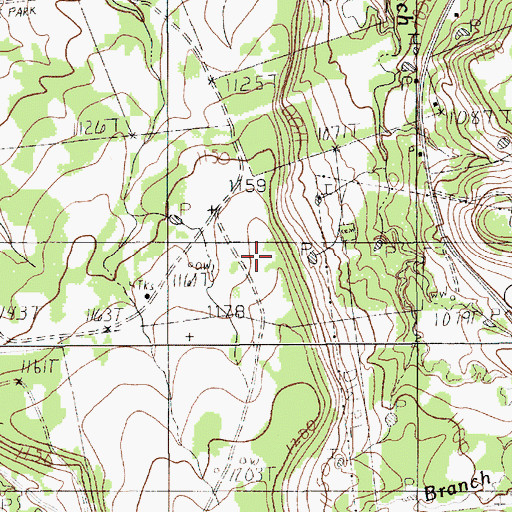 Topographic Map of Palo Pinto County, TX