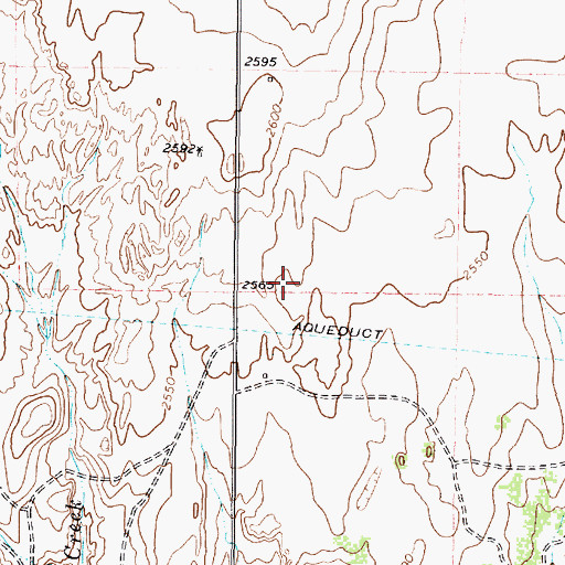 Topographic Map of Wheeler County, TX