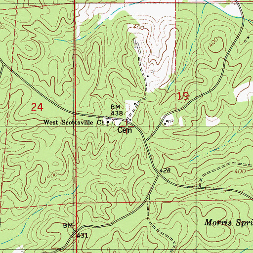 Topographic Map of Tryon School (historical), AL