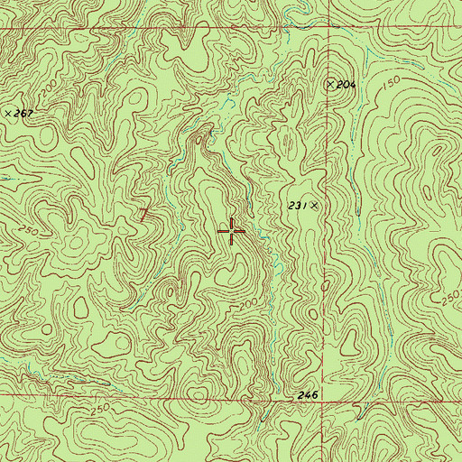 Topographic Map of Doctor Graysons Mill (historical), AL