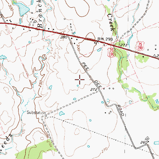 Topographic Map of KMVL-AM (Madisonville), TX