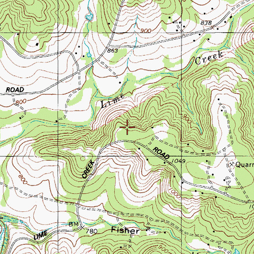 Topographic Map of KHFI-FM (Georgetown), TX
