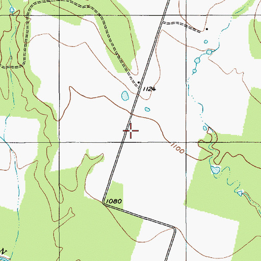 Topographic Map of Harley White Field Airport (historical), TX