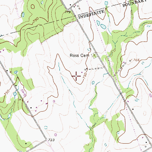 Topographic Map of Cross Wind Acres Airport (historical), TX