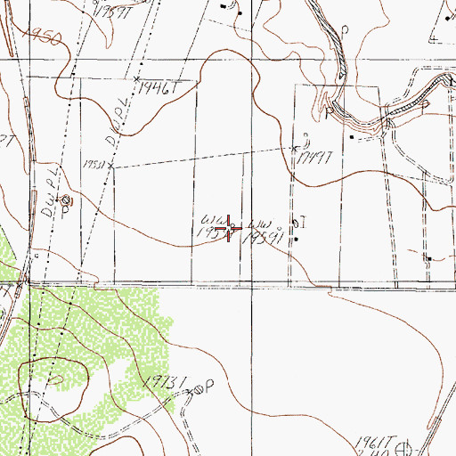 Topographic Map of Reece Field, TX