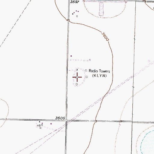 Topographic Map of KIXZ-AM (Amarillo), TX
