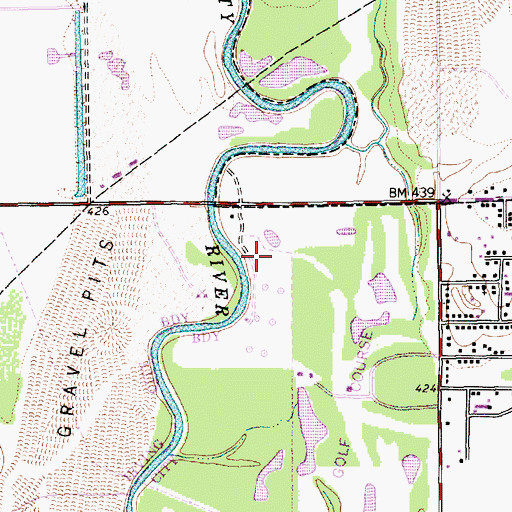 Topographic Map of KVIL-AM (Highland Park), TX
