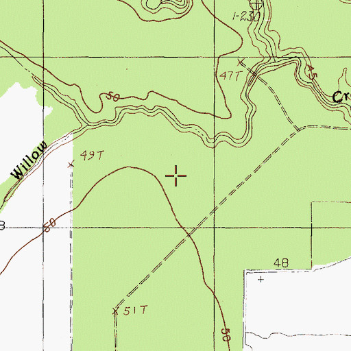 Topographic Map of KSHN-FM (Liberty), TX