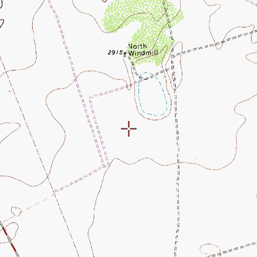 Topographic Map of KNFM-FM (Midland), TX