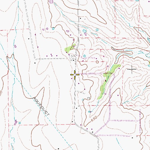 Topographic Map of Saint Paul, TX