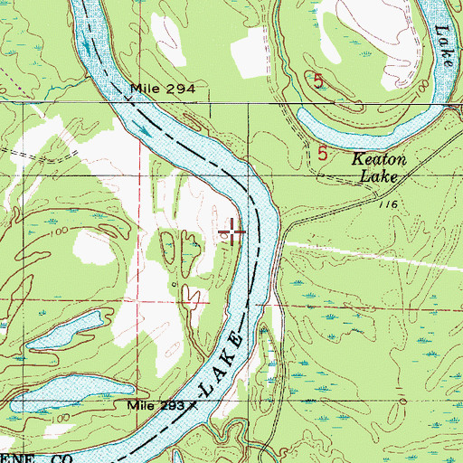 Topographic Map of Hazzards Bar, AL