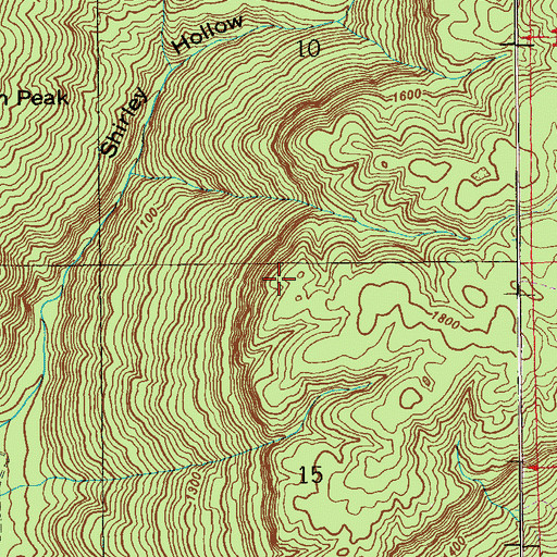 Topographic Map of Sparkman Mine, AL