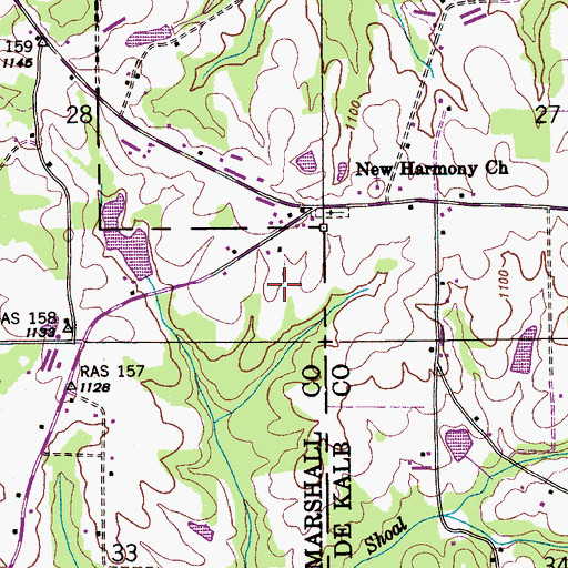 Topographic Map of Jink (historical), AL