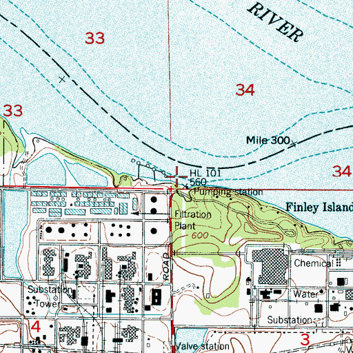 Topographic Map of Paynes Landing (historical), AL