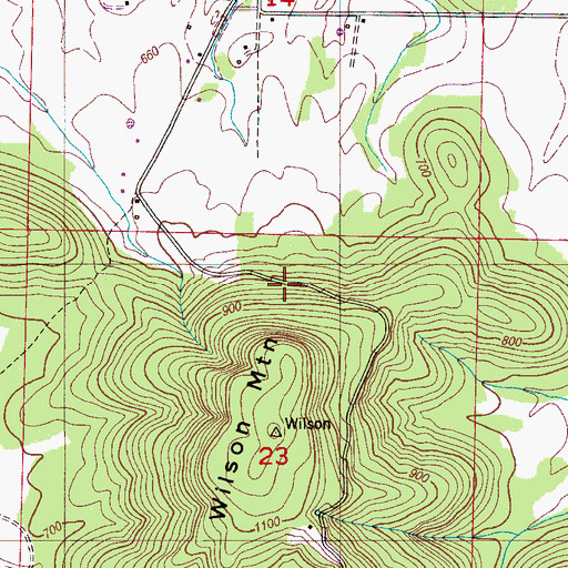 Topographic Map of Six Mile School (historical), AL