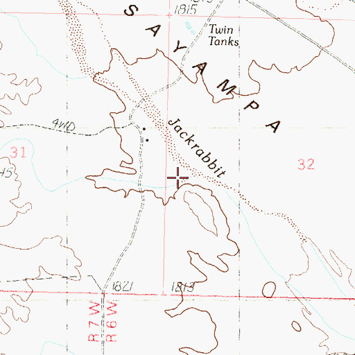 Topographic Map of Woodchopper Wash, AZ