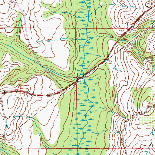 Topographic Map of Red River, AL