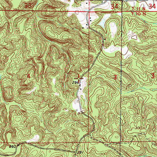 Topographic Map of Tabernacle Church, AL