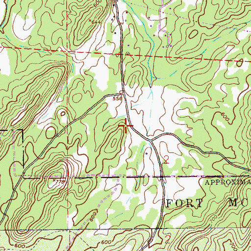Topographic Map of Beasley (historical), AL