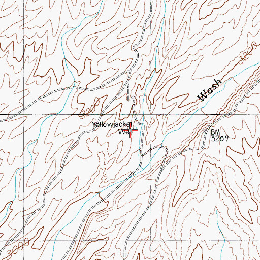 Topographic Map of Yellowjacket Well, AZ