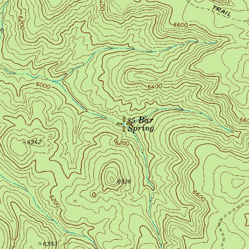 Topographic Map of Eightyfive Bar Spring, AZ