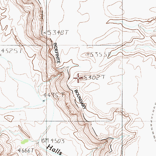 Topographic Map of Big Thomson Mesa, UT