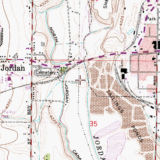 Topographic Map of Bingham Creek, UT