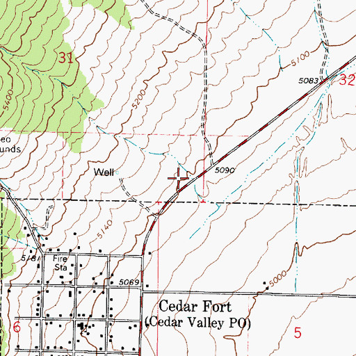 Topographic Map of Broadmouth Canyon, UT