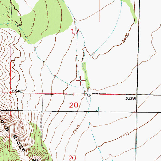 Topographic Map of Cedar Fort Ditch, UT