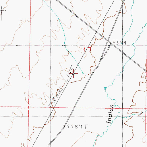 Topographic Map of Cherry Creek, UT