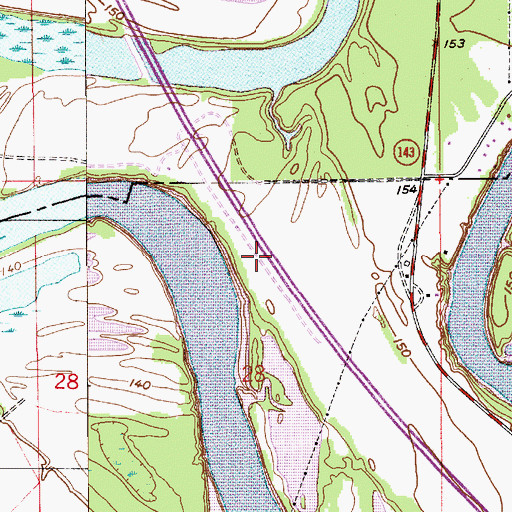 Topographic Map of Lower Gause Bar, AL