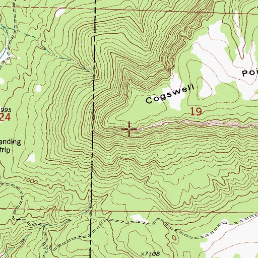 Topographic Map of Cogswell Point, UT