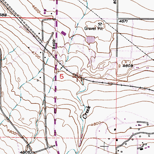 Topographic Map of Coon Canyon, UT