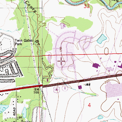 Topographic Map of Mount Carmel Church, AL