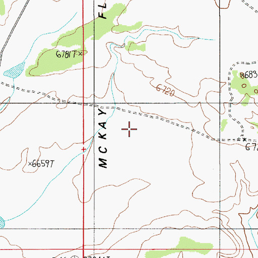 Topographic Map of East McKay Flat (historical), UT