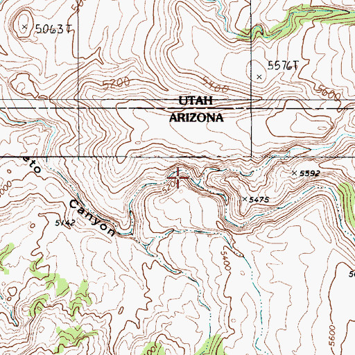 Topographic Map of First Canyon, UT