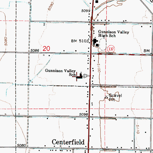 Topographic Map of Fieldstone Academy, UT