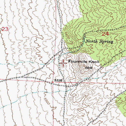 Topographic Map of Guyo Canyon, UT